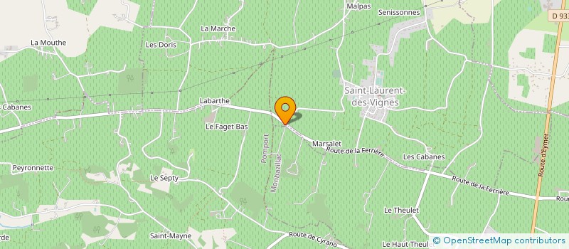 localisation de l'entreprise DS  SAINT-LAURENT-DES-VIGNES