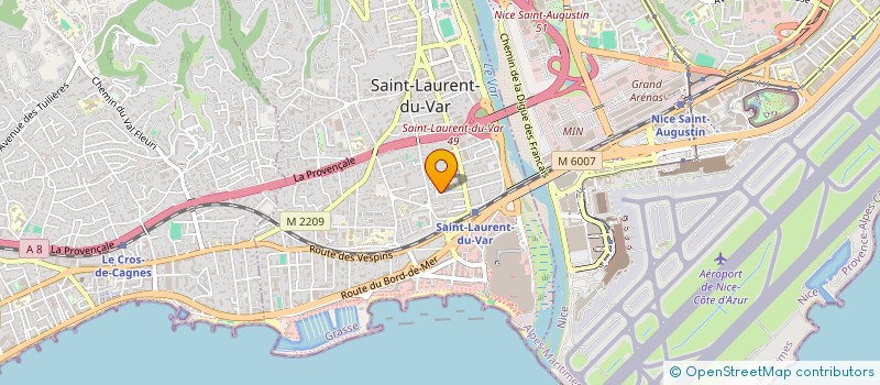 localisation de l'entreprise DS à SAINT-LAURENT-DU-VAR