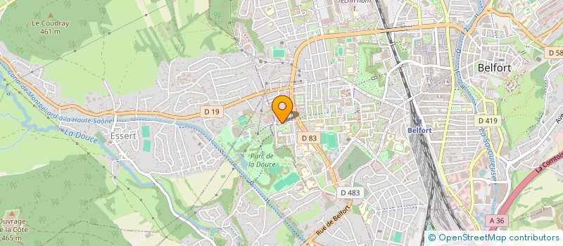 localisation de l'entreprise DS  BELFORT