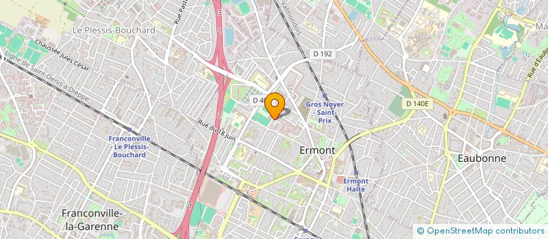 localisation de l'entreprise DS à ERMONT