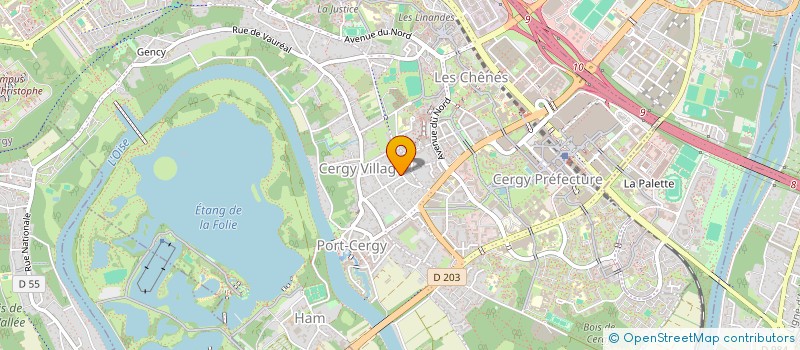 localisation de l'entreprise DS ACADEMIE  CERGY