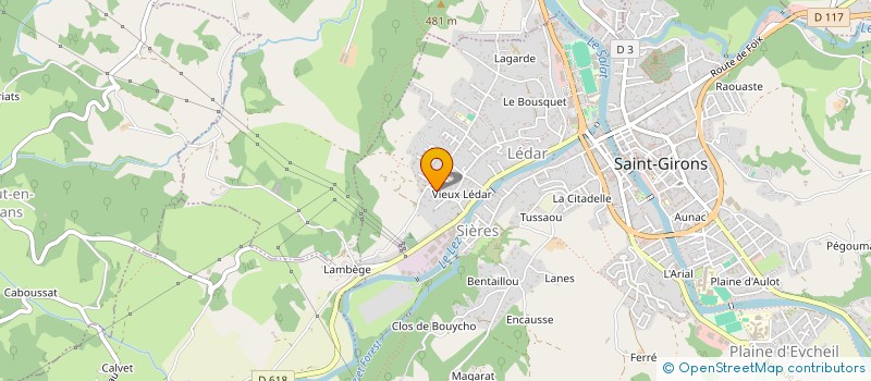 localisation de l'entreprise DS ALU 09 à SAINT-GIRONS