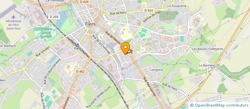 localisation de l'entreprise DS BARDAGE ETANCHEITE à FLERS