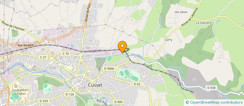 localisation de l'entreprise DS BAT à CUSSET