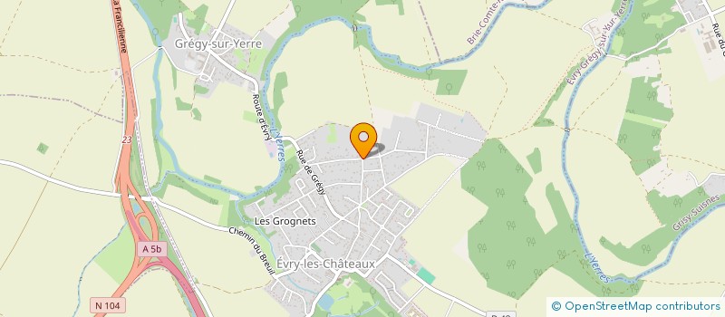 localisation de l'entreprise DS-BATI-DECO  EVRY-GREGY-SUR-YERRE