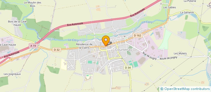 localisation de l'entreprise DS BOMBAY  COURTENAY