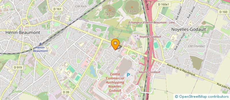 localisation de l'entreprise DS BROSSOLETTE à HENIN-BEAUMONT