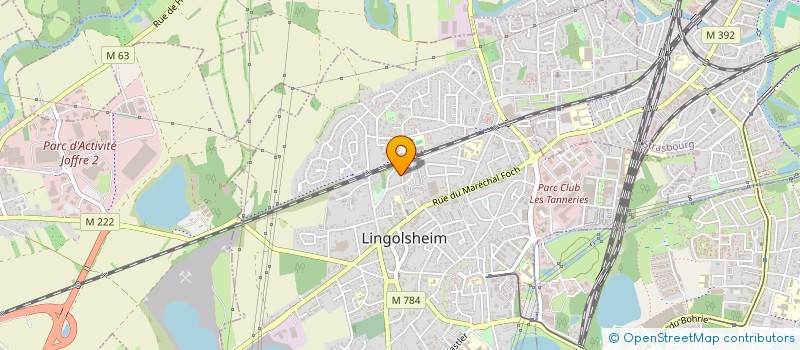 localisation de l'entreprise DS CARRELAGE  LINGOLSHEIM