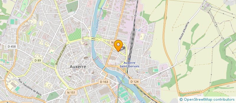 localisation de l'entreprise DS. CARS à AUXERRE