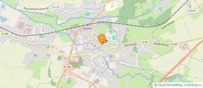 localisation de l'entreprise DS COIFFURE à HESDIN