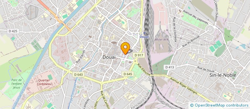 localisation de l'entreprise DS COIFFURE à DOUAI