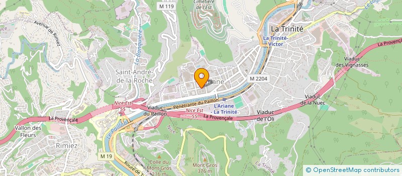 localisation de l'entreprise DS CONCEPT à NICE