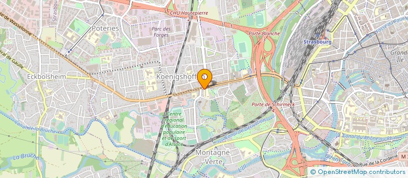 localisation de l'entreprise DS CONCEPTION à STRASBOURG