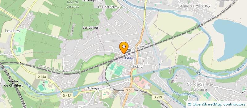 localisation de l'entreprise DS CONSEIL à ESBLY