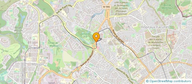 localisation de l'entreprise DS CONSULTING à MONTPELLIER