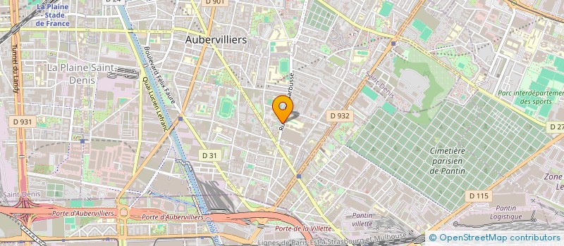 localisation de l'entreprise DS CORP  AUBERVILLIERS