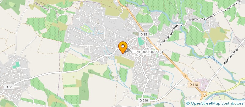 localisation de l'entreprise DS COURTAGE  VILLEMOUSTAUSSOU