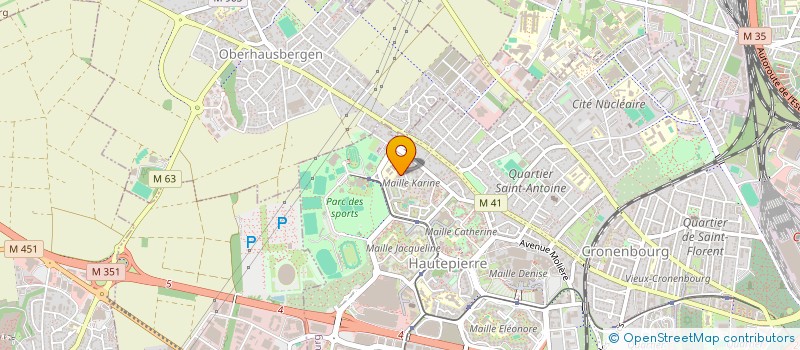localisation de l'entreprise DS COUV à STRASBOURG