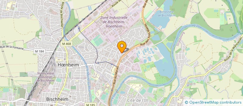 localisation de l'entreprise DS CREATION  HNHEIM