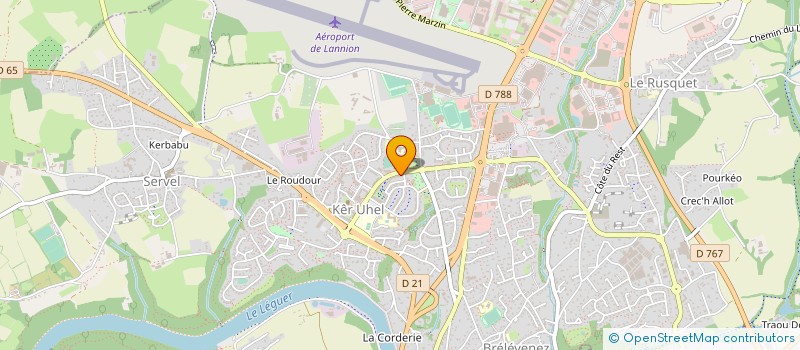 localisation de l'entreprise DS DACTY SERVICE à LANNION