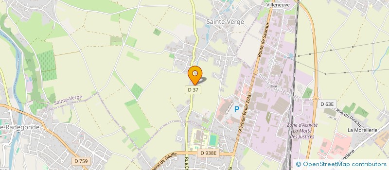 localisation de l'entreprise DS DESIGN à SAINTE-VERGE