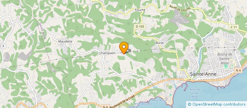 localisation de l'entreprise DS DISTRIBUTION à SAINTE-ANNE
