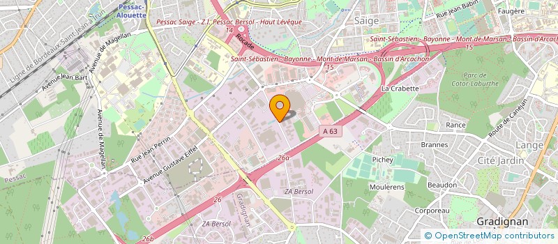 localisation de l'entreprise DS ELECLIM à PESSAC