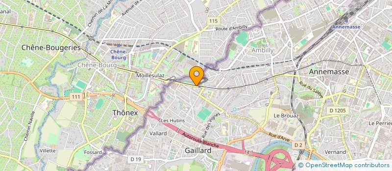 localisation de l'entreprise DS ESTHETIQUE  GAILLARD