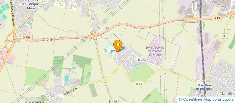 localisation de l'entreprise DS. FERMETURES à GUIBEVILLE