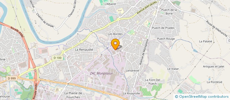 localisation de l'entreprise DS FINANCES  SAINT-JUERY