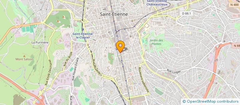 localisation de l'entreprise DS FOOD  SAINT-ETIENNE