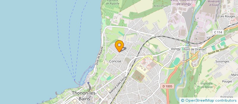 localisation de l'entreprise DS GESTION à THONON-LES-BAINS