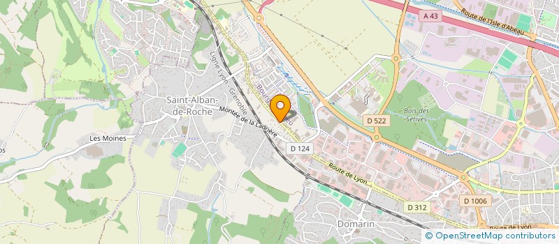 localisation de l'entreprise DS GROUPE à SAINT-ALBAN-DE-ROCHE