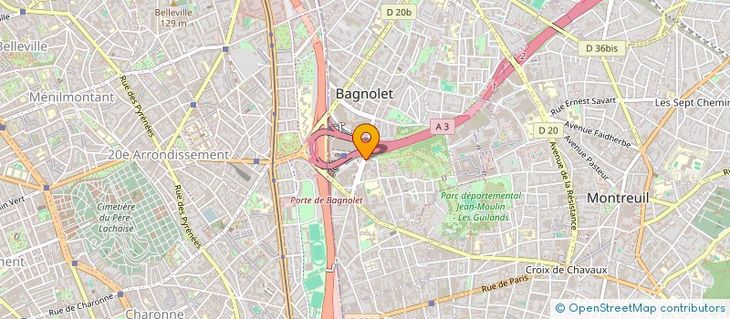 localisation de l'entreprise DS GROUPE à BAGNOLET