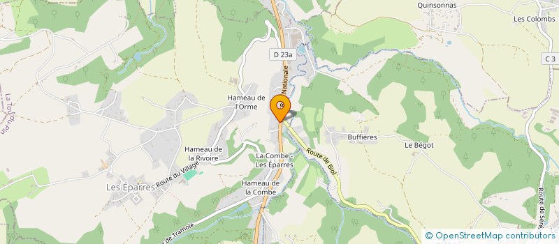 localisation de l'entreprise DS HOLDING  LES EPARRES