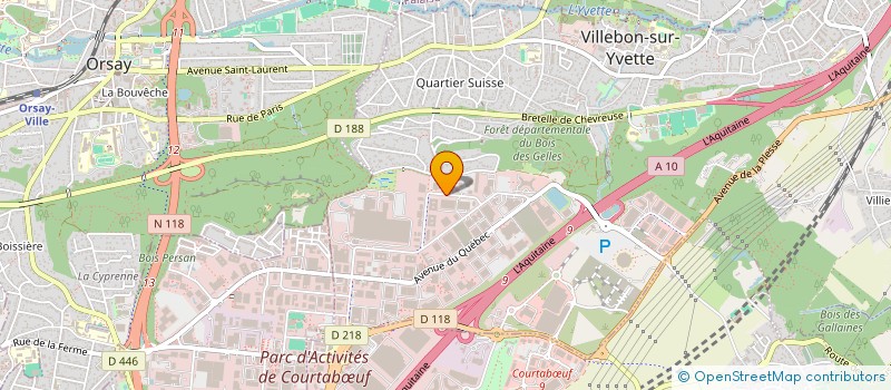 localisation de l'entreprise DS HOLDING  VILLEBON-SUR-YVETTE