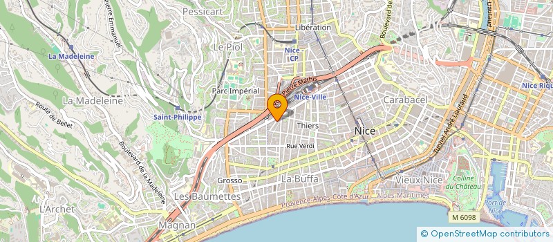 localisation de l'entreprise DS IMMO à NICE