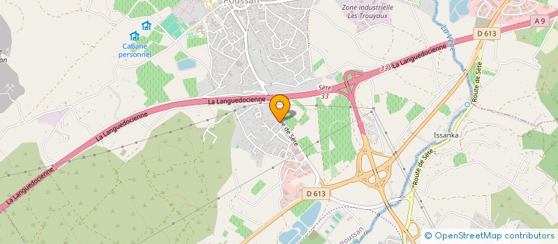 localisation de l'entreprise DS IMMO  POUSSAN