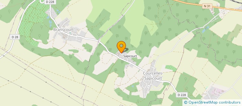 localisation de l'entreprise DS IMMO  COURCELLES-SAPICOURT