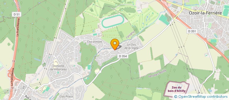 localisation de l'entreprise DS IMMO  FEROLLES-ATTILLY