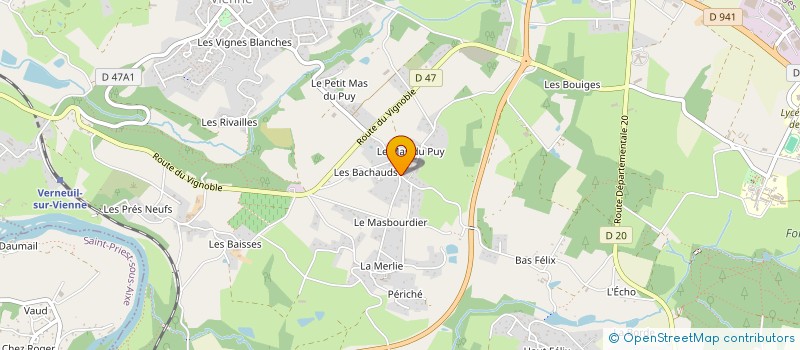 localisation de l'entreprise DS IMMOBILIER à VERNEUIL-SUR-VIENNE