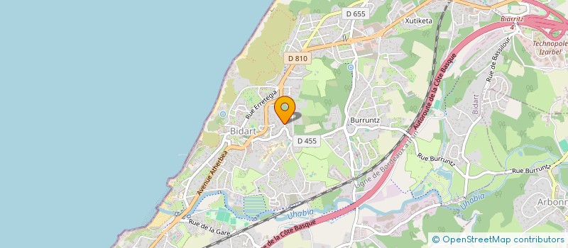 localisation de l'entreprise DS IMMOBILIER  BIDART