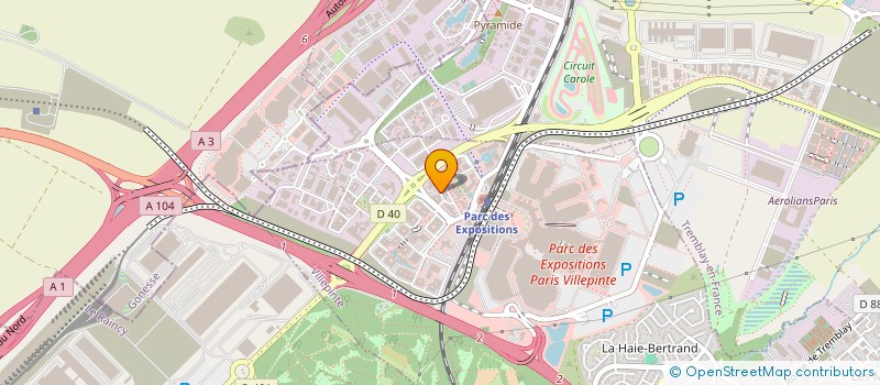 localisation de l'entreprise DS IMMOBILLIER à VILLEPINTE