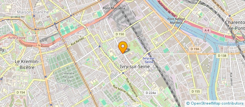 localisation de l'entreprise DS INVEST à IVRY-SUR-SEINE