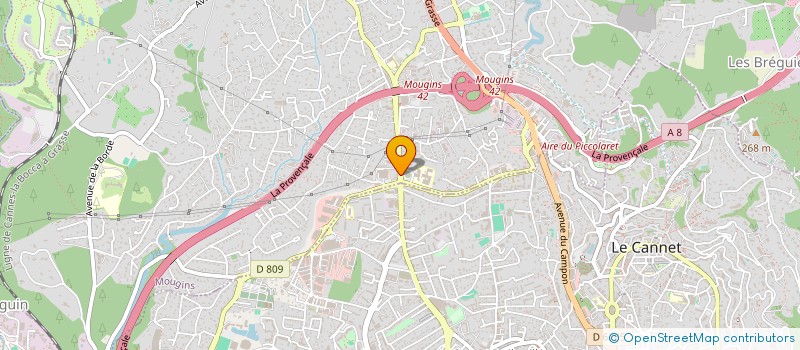 localisation de l'entreprise DS INVEST à MOUGINS