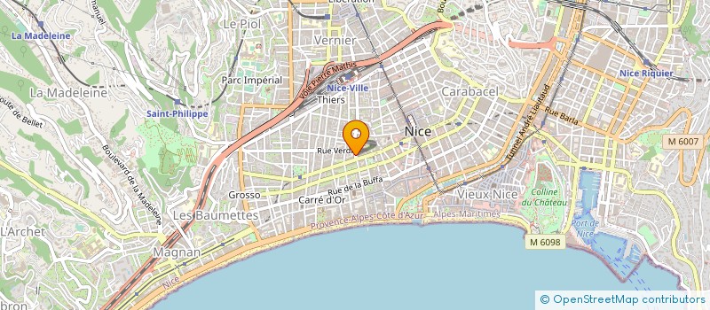 localisation de l'entreprise DS INVESTISSEMENTS à NICE