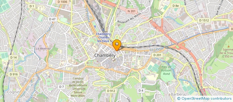 localisation de l'entreprise DS-J & ASSOCIES à CHAMBERY