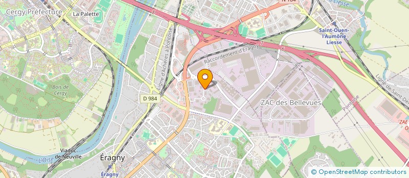 localisation de l'entreprise DS LINE  CERGY