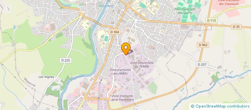 localisation de l'entreprise DS MAYENNE  MAYENNE