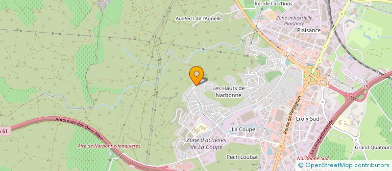 localisation de l'entreprise DS MENUISERIE à NARBONNE
